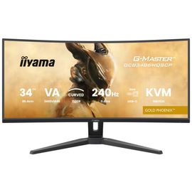 iiyama G-MASTER Gold Phoenix GCB3486WQSCP-B1 - Écran LED - jeux - incurvé - 34" (31.4" visualisable) - 3440 x 1440 UWQHD @ 240 Hz - VA - 500 cd/m² - 4000:1 - 0.4 ms - 2xHDMI, DisplayPort...