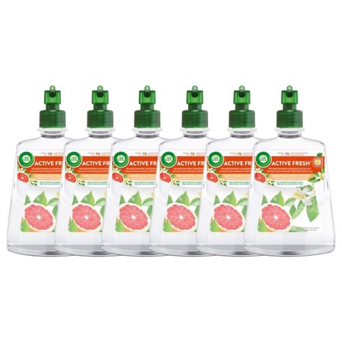 AIR WICK Lot de 6 Recharges diffuseur spray automatique désodorisant sans gaz Pamplemousse