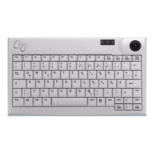 Active Key AK-440-TU - Clavier - avec trackball - USB - QWERTZ - Allemand - gris clair