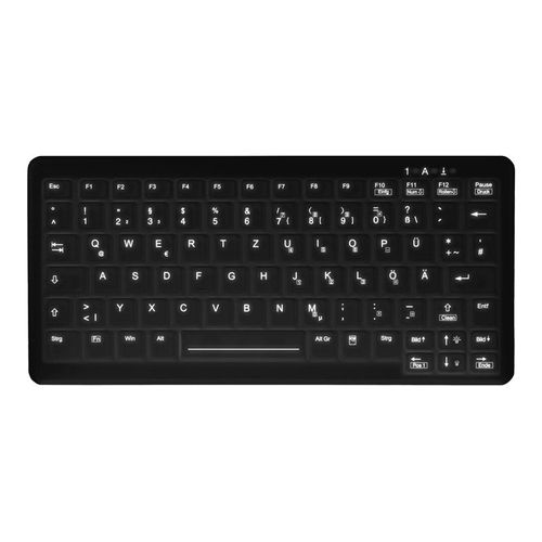 Active Key MedicalKey AK-C4110 - Clavier - désinfection par essuyage - USB - QWERTZ - Allemand - noir