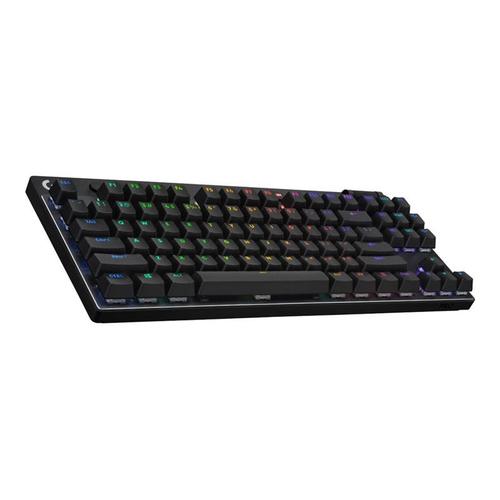 Logitech G PRO X TKL - Clavier - backlit - Bluetooth, 2.4 GHz - AZERTY - Français - commutateur : Tactile - blanc