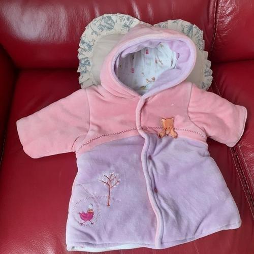 Absorba : Manteau Bébé Fille 1-2 Mois * Avec Capuche