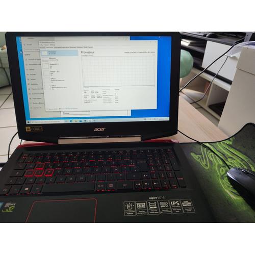 Acer Aspire VX15 - 15" Intel Core i5-7300HQ - 2.5 Ghz - Ram 8 Go - SSD 128 Go + HDD 1 To