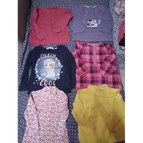 6 T Shirt Ml Fille 2 Ans Très Bon État