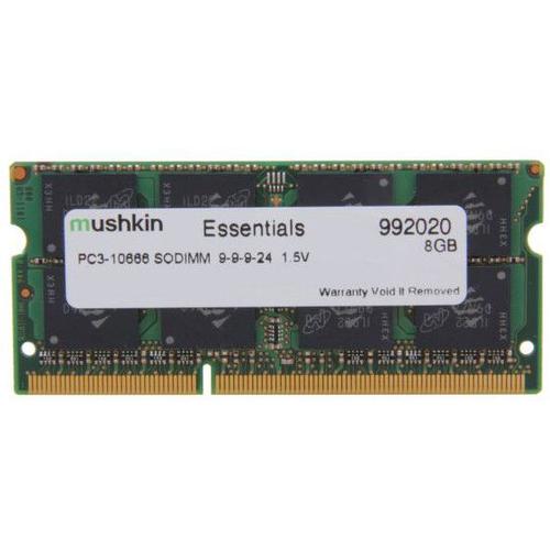 Mushkin Mémoire pour ordinateur portable Mushkin DDR3 SO-DIMM 8GB 1333-9 Essent (1 x 8GB, 1333 MHz, RAM DDR3, SO-DIMM), Mémoire vive