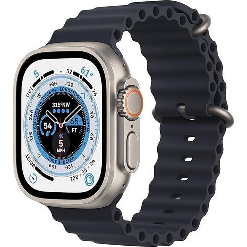Apple Watch Ultra Gps + Cellular - Boîtier 49 Mm Titanium/Minuit - Bracelet 130 - 200 Mm