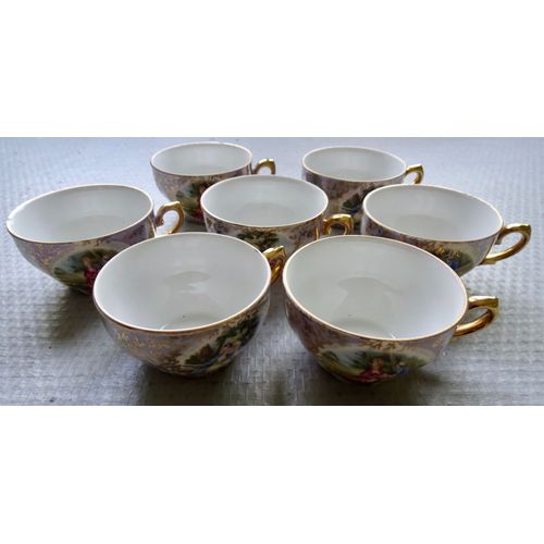 Service À Café Allemand -Incomplet- En Porcelaine