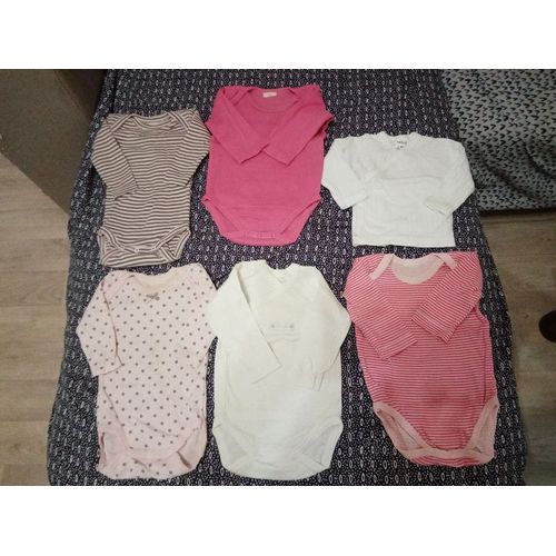 5 Bodies Et 1 Brassiere Fille 3 Mois Très Bon État