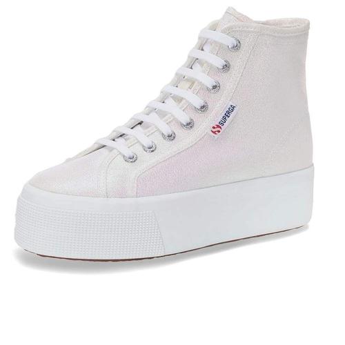 Chaussures 2708 Hi Top Lame S4128dwsa0m Blanc