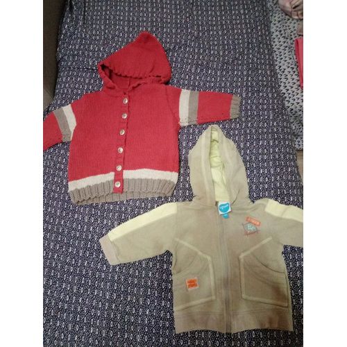 1 Blouson Et 1 Gilet Garçon 12 Mois Très Bon État