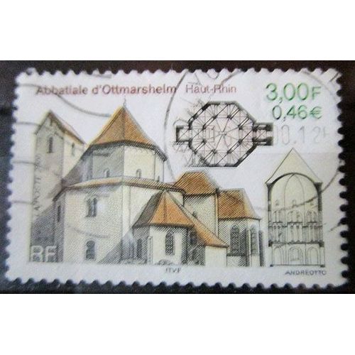 2000. F3336: Abbatiale D'ottmarsheim (Haut-Rhin).