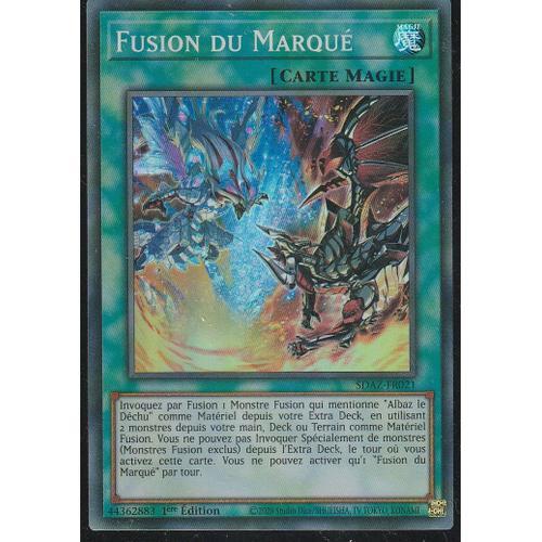 Carte Yu-Gi-Oh - Fusion Du Marqué - Sdaz-Fr01 - Super-Rare -