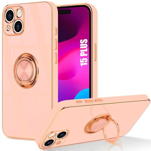 Coque Silicone Pour Iphone 15 Plus, Antichoc Tpu Anti-Rayure Elégant Rose - E.F.Connection