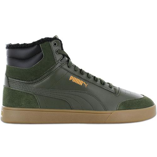 Puma Shuffle Mid Fur Hiver Baskets Sneakers Chaussures Gefüttert 387609s02 Vert