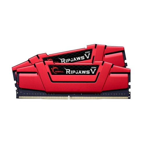 G.Skill Pami?? G.Skill Ripjaws V, DDR4, 16 Go, 2400MHz, CL15 (F4-2400C15D-16GVR) (RAM DDR4, U-DIMM), Mémoire vive, Rouge