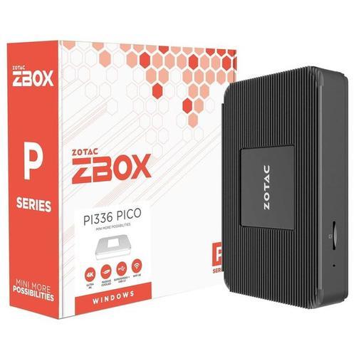 ZOTAC ZBOX P Series PI336 pico - Celeron N6211 1.2 GHz 4 Go RAM 128 Go Noir