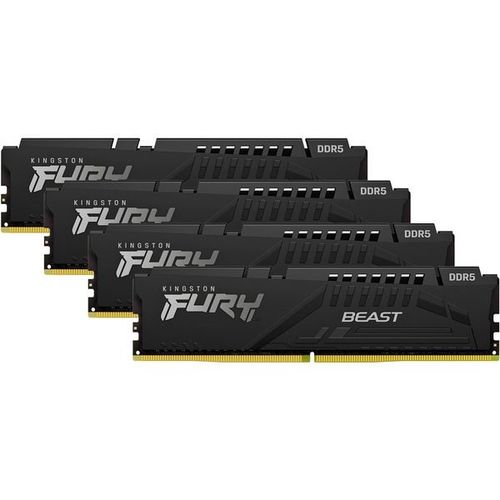 Kingston D5 64GB 6000-40 Beast RGB K4 KFY (4 x 16GB, 6000 MHz, RAM DDR5, DIMM), Mémoire vive, Bleu, Rouge, Vert