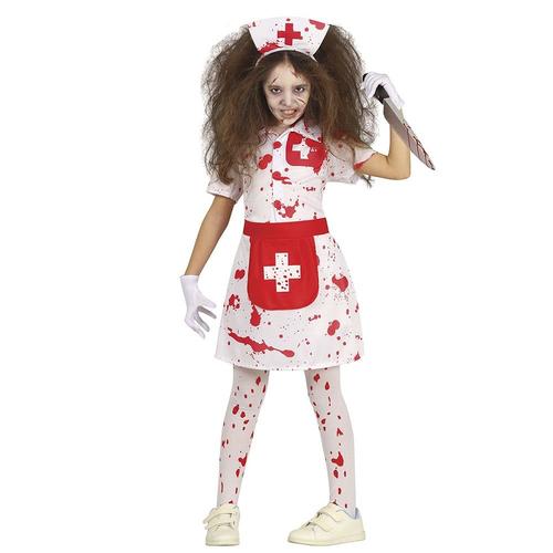 Déguisement Infirmière Vintage Zombie Blanc Fille