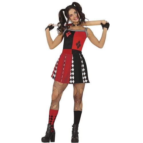 Déguisement Arlequin Cheerleader Dangereuse Femme