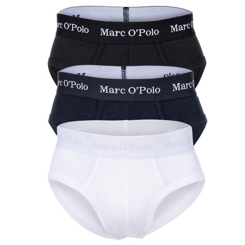 Marc O Polo Slip Pour Homme, Lot De 3 - Brief, Sous-Vêtements, Organic Cotton Stretch, Uni Noir/Navy/Blanc 2xl (Xx-Large)