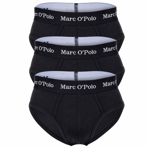 Marc O Polo Slip Pour Homme, Lot De 3 - Brief, Sous-Vêtements, Organic Cotton Stretch, Uni Blanc L (Large)