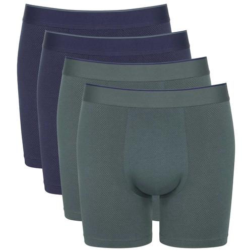 Sloggi Boxers Pour Hommes Pack De 4 - Ever Airy Short Bleu/Vert Xl (X-Large)