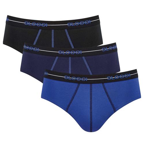 Sloggi Homme Lot De 3 Slips - Start Midi C3p Box, Coton Noir 2xl (Xx-Large)