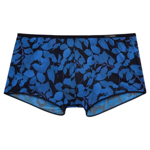 Hom Boxers Homme - Trunks Quentin, Short, Microfibre Stretch, À Motifs Noir L (Large)