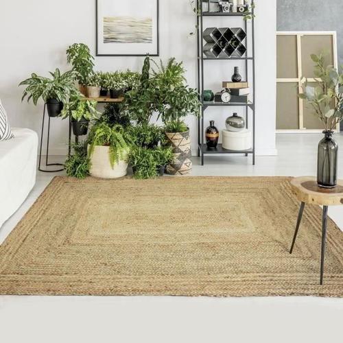 FULL Tapis de salon ou de chambre - Jute - Naturel - 160 x 230 cm