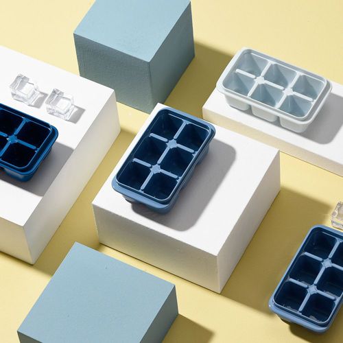 Réfrigérateur Domestique, Boîte À Glace, Moule À Cube De Glace, Nourriture, Plateau, Sac De Glace, Congélateur Avec Silicone Supplémentaire, 1 Pièce
