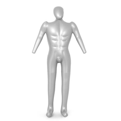 Mannequin Gonflable Complet pour Homme, Mannequin de Tailleur Masculin en PVC, 168cm