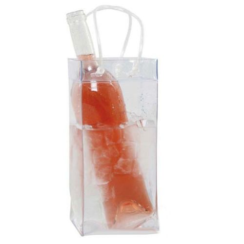 Glacière Pliable En Pvc Transparent, Sacs De Vin, Bière, Champagne, Seau, Bouteille De Boisson, Refroidisseur, Transport Recyclable