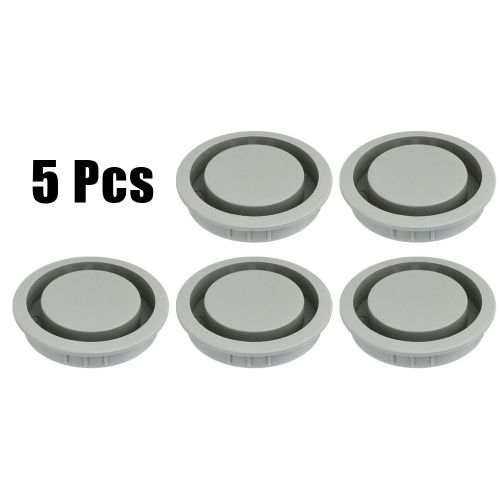 Grille d'aération en acier inoxydable, couvercle noir et blanc, armoire, trou en maille, bouchons de ventilation, diam. 50mm, 5 pièces par lot