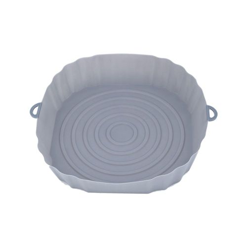 Plateau en Silicone réutilisable pour friteuse à Air, tapis de panier de four à Pizza, poêle à grille ronde, outil de BBQ, accessoires de friteuse à Air Ninja