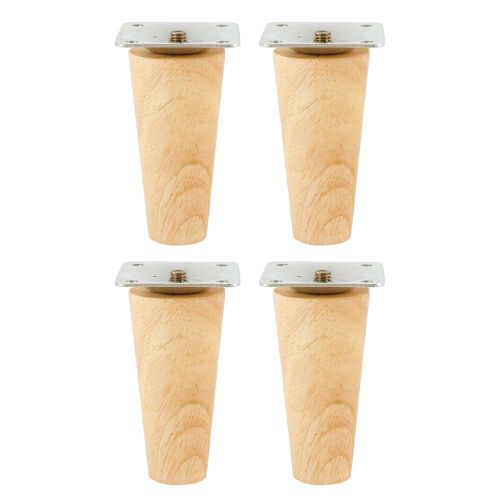 Pied De Meuble En Bois Massif, Pieds Droits, Canapé, Lit, Armoire, Table Et Chaise, Remplacement Des Pieds Inclinés, 8 Cm, 10 Cm, 15cm