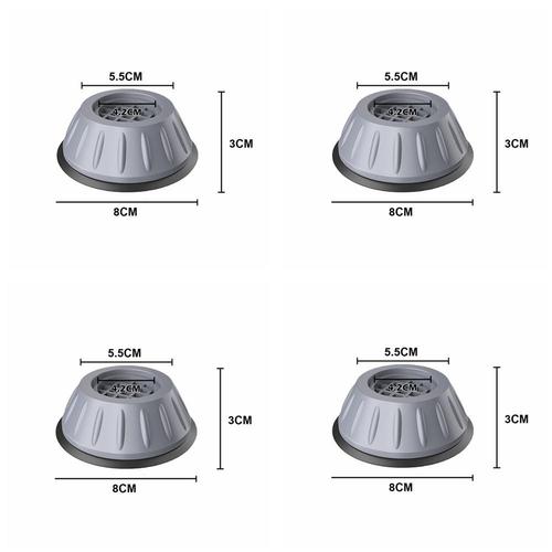 Coussinets de Pieds Anti-Vibration pour Machine à Laver, Support en  Caoutchouc Antidérapant, Base de Réfrigérateur, pour Meubles