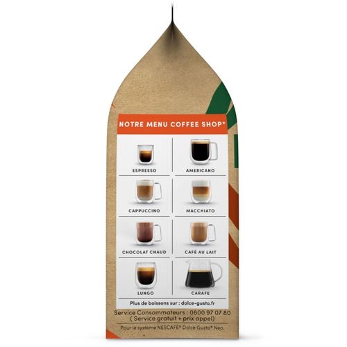 Café Et Thé Neo Par Dolce Gusto Neo By Nescafe Dolce Gusto Lungo X12