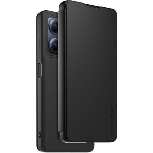 Etui À Rabat En Gomme Avec Porte Carte Made For Xiaomi Pour Redmi Note 12 5g Noir