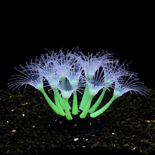 Décorations De Poisson Artificielles Brillantes En Silicone, Ornement De Faux Lieux, Poisson Précieux Pour Aquarium, Terrarium, Lueur Dans Le Noir