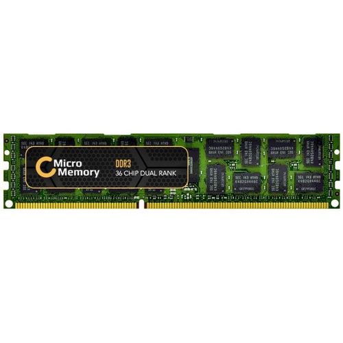 CoreParts MMLE056-4GB Module de mémoire 1 x 4 GB DDR3 1333 MHz ECC (1 x 4GB, 1333 MHz, RAM DDR3), Mémoire vive, Vert