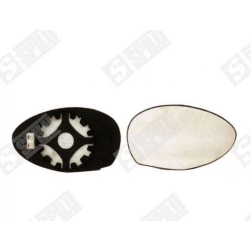 Glace De Rétroviseur Avec Support Côté Passager Avec Dégivrage - Alfa Romeo 147 3.2 Gta 01/2001-03/2010