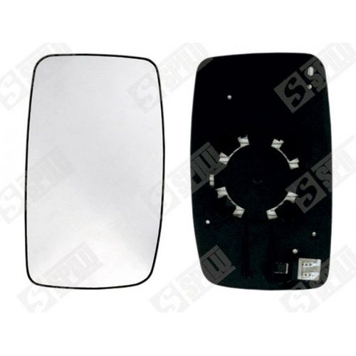 Glace De Rétroviseur Avec Support Côté Passager Avec Dégivrage - Citroen Jumpy 1.6 Hdi 8v 90 01/2007-03/2016