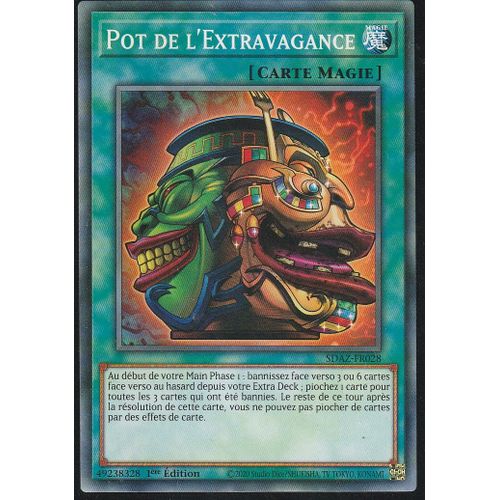 Carte Yu-Gi-Oh - Pot De L'extravagance - Sdaz-Fr028