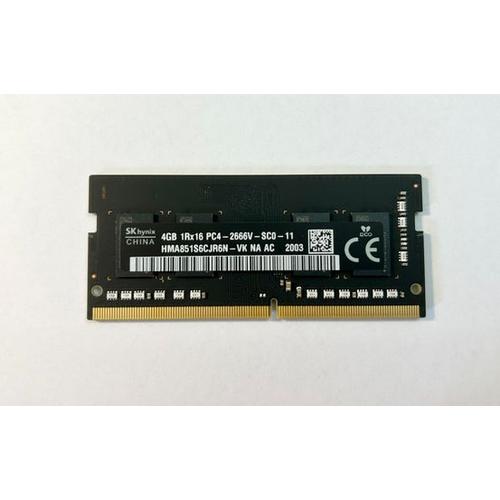 SODIMM RAMS 8G 2X4g 2666 NOIR SK Hynix,