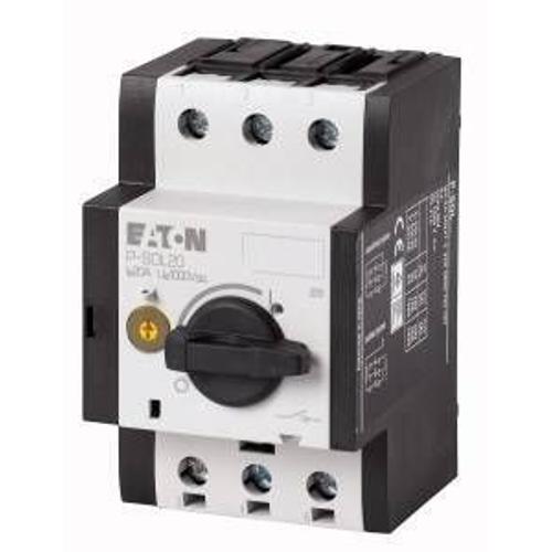 Eaton Interrupteur sectionneur, DC, 20 A, Bouton + interrupteur, Blanc, Noir