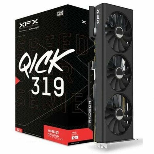 Xfx Speedster Qick 319 Black Edition Amd Radeon Rx 7700 Xt 12 Go Gddr