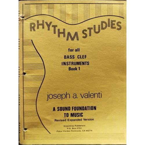 Rythme Studies Ans Interval Studies Pour Instruments En Clé De Fa. Joseph A.Valenti