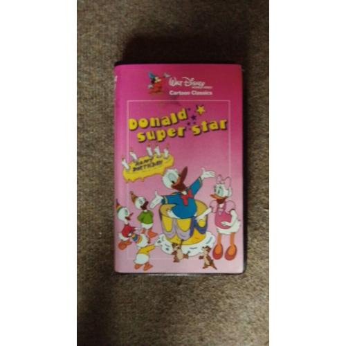 Vhs Disney ,(Donald Super Star,/ Toute 1ere Édition..... Rare)