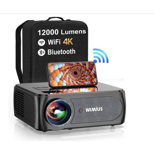 Vidéoprojecteur 5G WiFi Bluetooth, 13000 Lumens Full HD 1080P WiMiUS