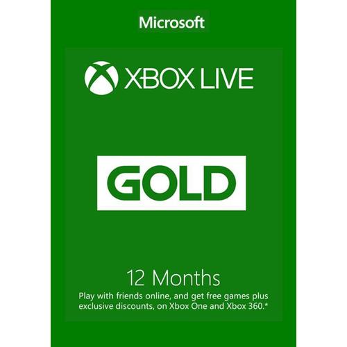 12 Mois Dabonnement Xbox Live Gold  Eu